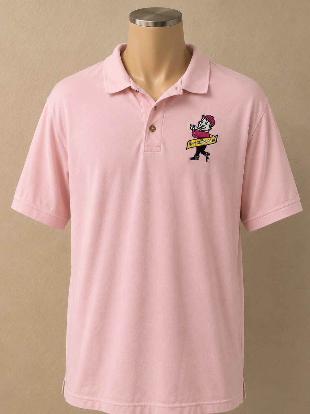 Gallo & Green Polo Shirt Men’s Large Pink Embroidered Graphic Gildan DryBlend